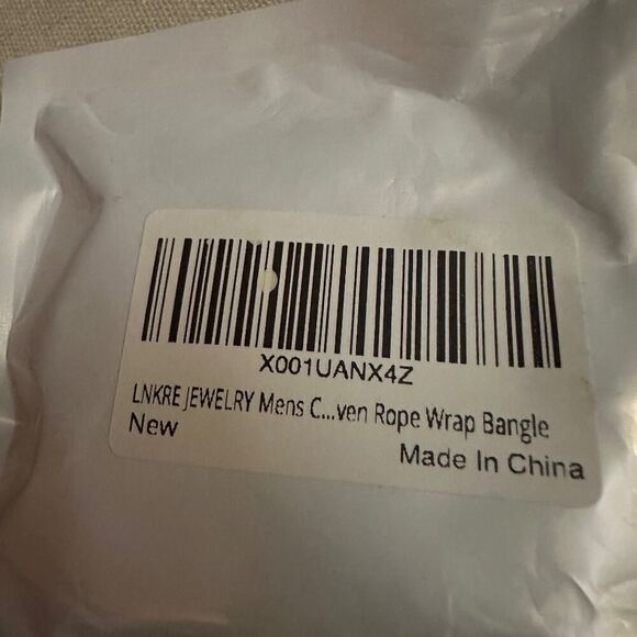 Soft leather bracelet with adjustable leather ties and silver cross NWT - Picture 7 of 9